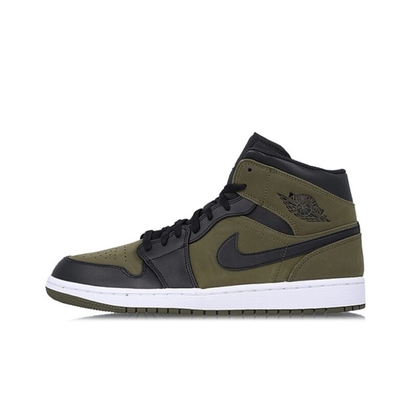 Jordan Air Jordan 1 Mid Olive Canvas